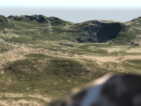 Large Terrain 3D Модель