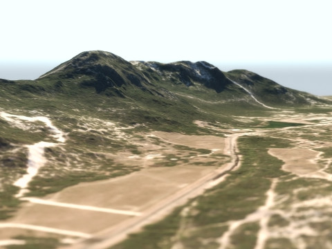 Large Terrain 3D Модель