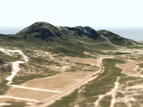 Large Terrain 3D Model