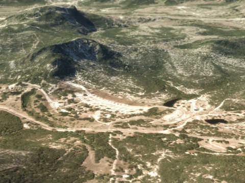 Large Terrain 3D Модель