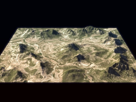 Large Terrain 3D Модель
