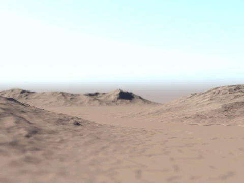 Large Terrain 3D Model