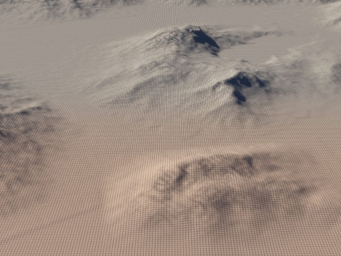 Large Terrain 3D Модель