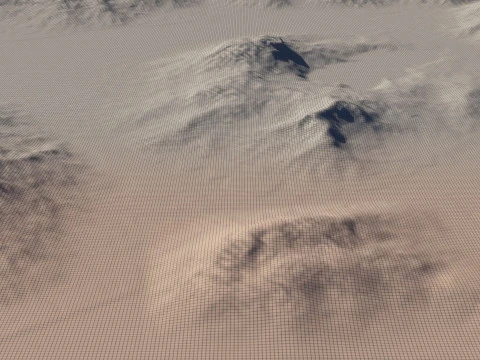 Large Terrain 3D Model