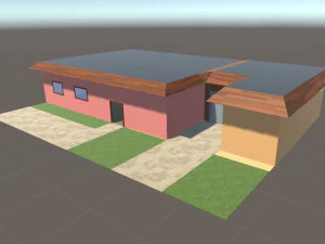 casa segura para jogos de mundo aberto Modelo 3D