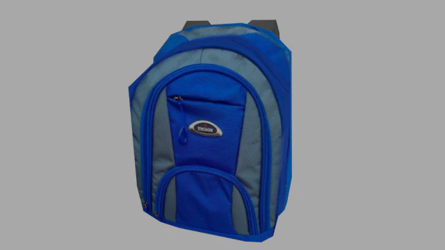 low-poly ready to use in game school bag 3D Model .c4d .max .obj .3ds .fbx .stl .blend 