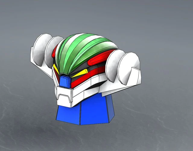 jeeg robot manga 3D Model .c4d .max .obj .3ds .fbx .stl .blend