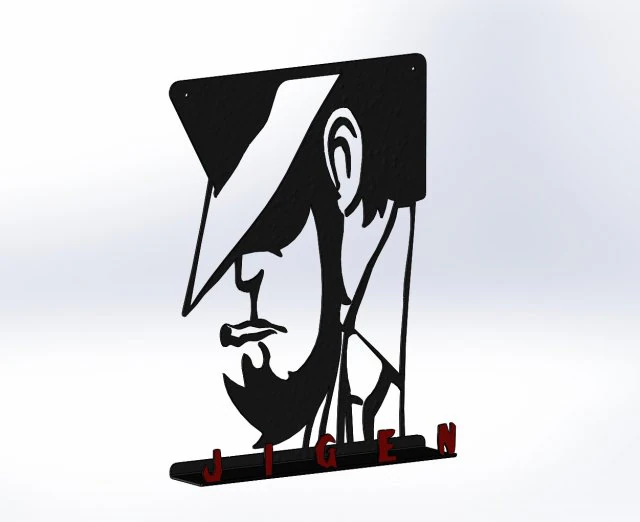 hooks keys jigen manga 3D Print Model .c4d .max .obj .3ds .fbx .stl .blend