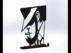 kait kunci jigen manga Model Cetak 3D