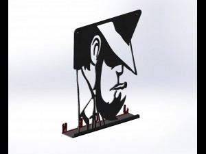 hooks keys jigen manga Model Cetak 3D