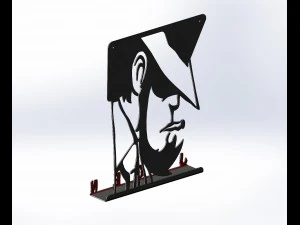 hooks keys jigen manga 3D Print Model