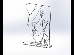 hooks keys jigen manga Model Cetak 3D