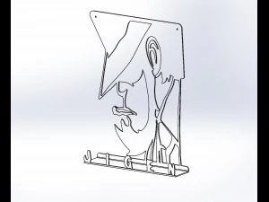 hooks keys jigen manga 3D Print Model