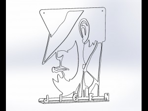 hooks keys jigen manga Model Cetak 3D