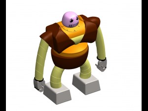 boss robot - mazinga manga Modello 3D