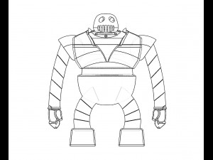 boss robot - mazinga manga Modello 3D