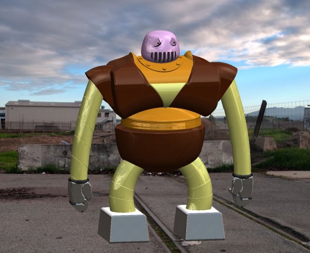 boss robot - mazinga manga Modello 3D .c4d .max .obj .3ds .fbx .stl .blend 