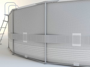 intex metal frame pool 28252 54952 3Dモデル