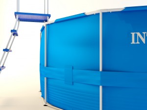 intex metal frame pool 56420 Modello 3D