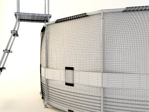 intex metal frame pool 56420 Modello 3D