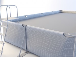 intex metal frame pool 28273 Model 3D
