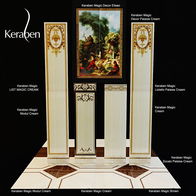 keraben magic ceramic tiles Modelo 3D .c4d .max .obj .3ds .fbx .stl .blend 