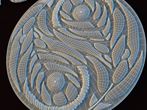 ethnic ornament set - yin yang 3D मॉडल