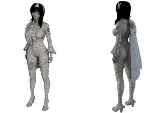 Eula Genshin Impact 3D Модель