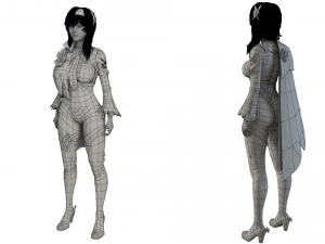 Eula Genshin Impact 3D Model