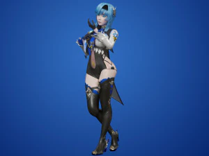 Eula Genshin Impact 3D Model