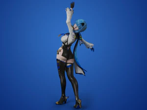 Eula Genshin Impact 3D Model