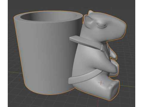 Capybara pencil holder 3D 打印模型