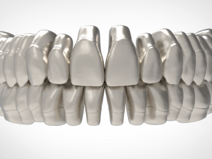 dental anatomy library with thimble crowns - azure Model do druku 3D