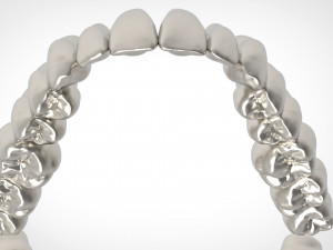 dental anatomy library with thimble crowns - azure Model do druku 3D