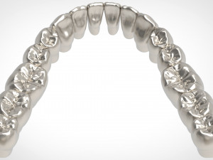 dental anatomy library with thimble crowns - azure Model do druku 3D