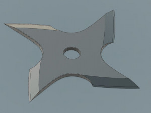 ninja shuriken 3D 프린트 모델