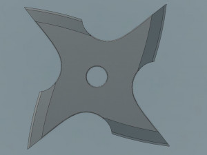 ninja shuriken 3D 프린트 모델
