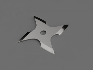 ninja shuriken 3D 프린트 모델