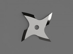 ninja shuriken 3D 프린트 모델