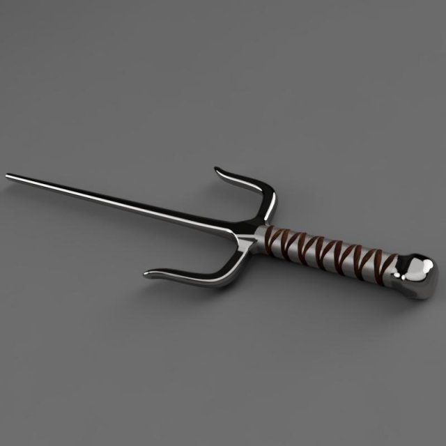 ninja sai Modèles 3D en vedette .c4d .max .obj .3ds .fbx .stl .blend 