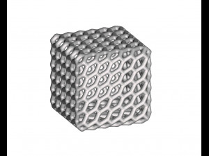 patterned cube Model 3D