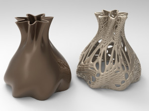 Vase Voronoi 1 Model 3D