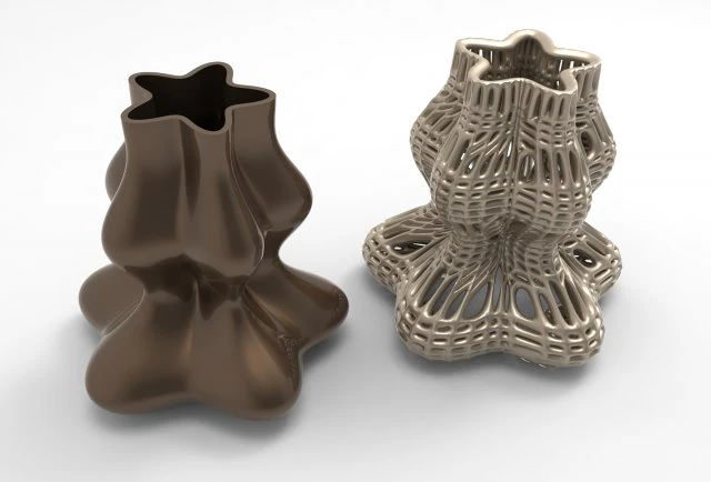 Vase Voronoi 3 3D Model .c4d .max .obj .3ds .fbx .stl .blend 