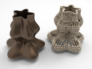 Vase Voronoi 3 Model 3D