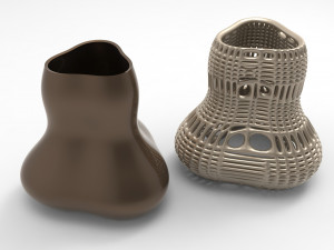 Vase Voronoi 4 Model 3D