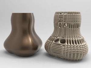 Vase Voronoi 4 3D Model