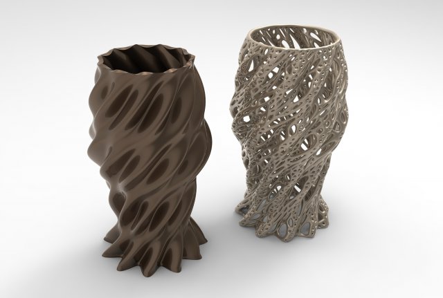 Vase Voronoi 5 Modelo 3D .c4d .max .obj .3ds .fbx .stl .blend 
