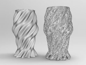 Vase Voronoi 5 3D Model