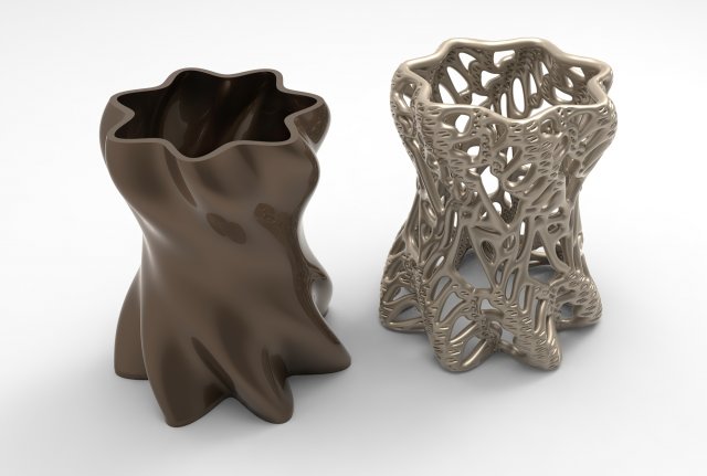 Vase Voronoi 6 Modèle 3D .c4d .max .obj .3ds .fbx .stl .blend 