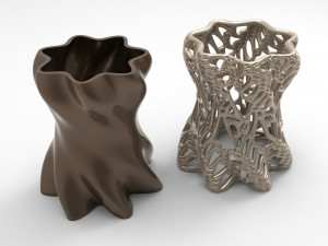 Vase Voronoi 6 Model 3D